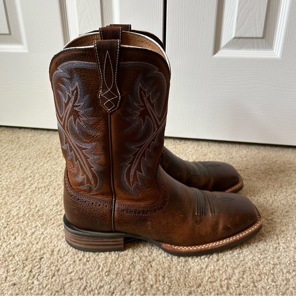 ARIAT MEN'S QUICKDRAW PERFORMANCE WESTERN BOOTS - BROAD SQUARE TOE